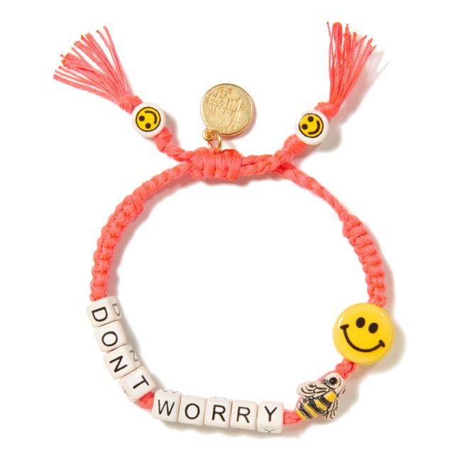 Don’t Worry Bee Happy Bracelet Pink