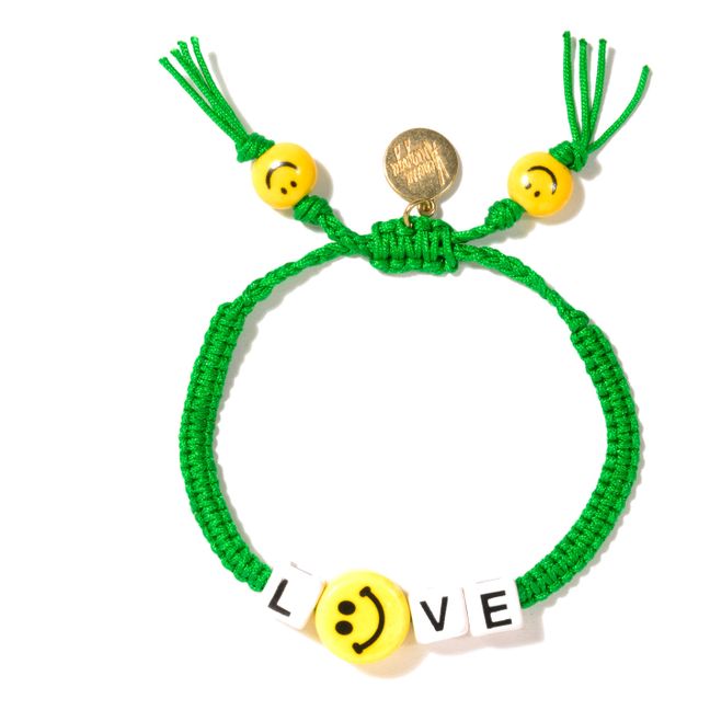 Love Smiley Bracelet Green