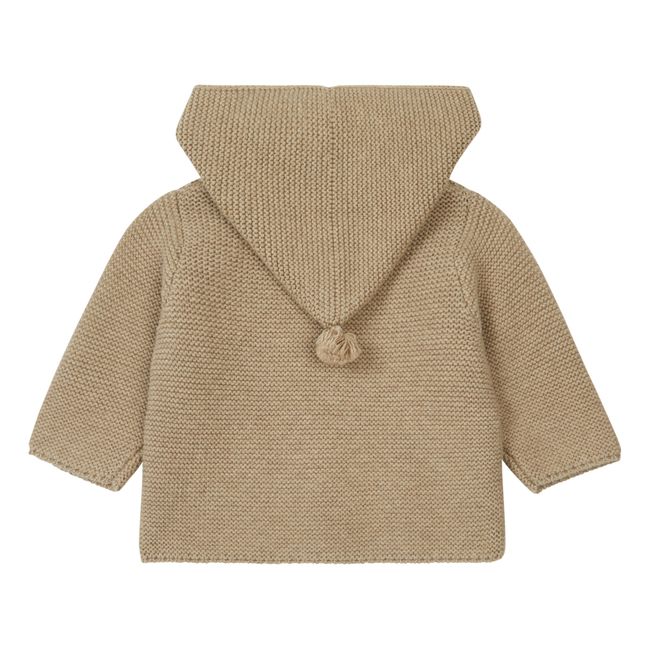 Texane Cotton and Woollen Jacket | Taupe brown