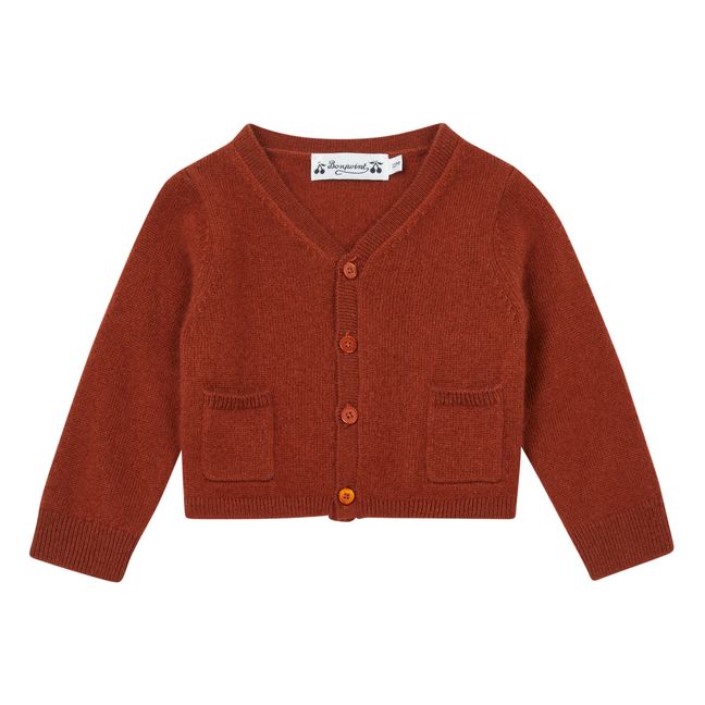 Cardigan Cachemire Tahiel | Rouge brique