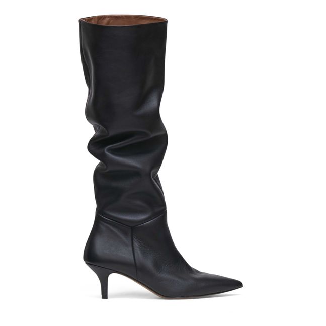Elena Leather Boots Black