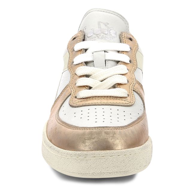 Low Metallic Dirty Mi Sneakers | Oro rosado