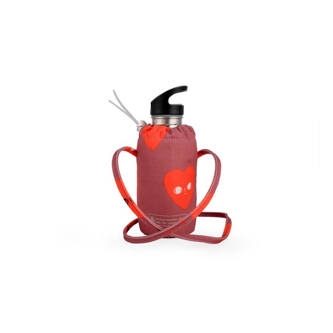 Heart Insulated Bottle | Rosso