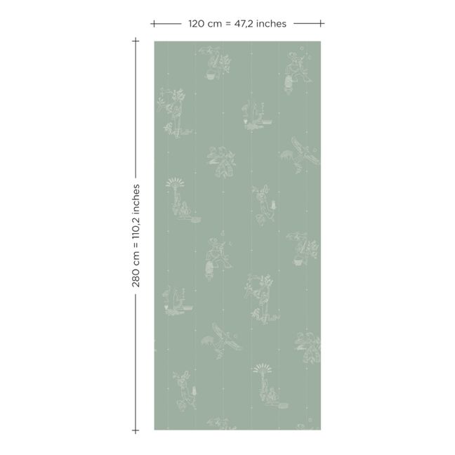 Eden Wallpaper - 2 Panels | Verde