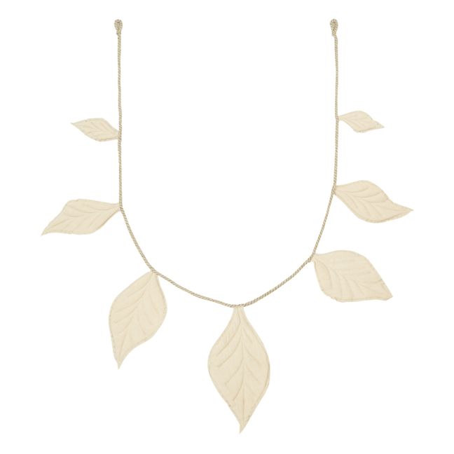Linen Leaf Garland | Ivory