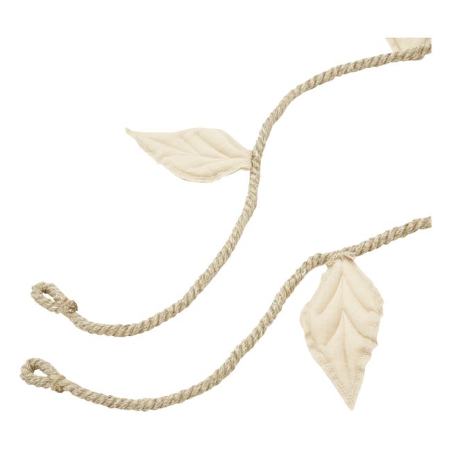 Linen Leaf Garland | Ivory