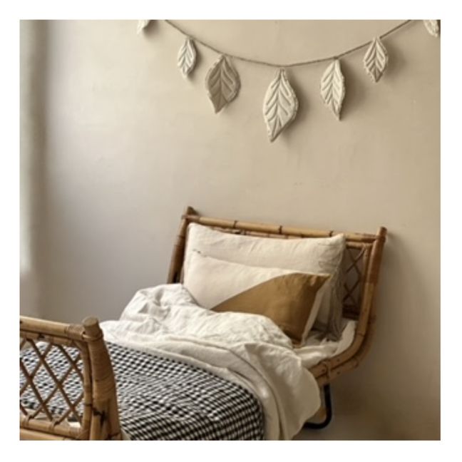 Linen Leaf Garland | Ivory