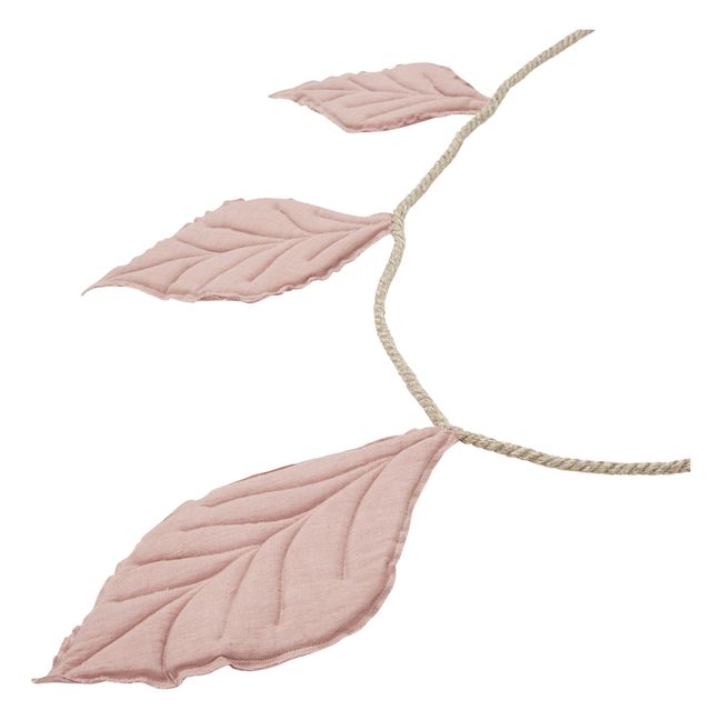 Linen Leaf Garland Pink