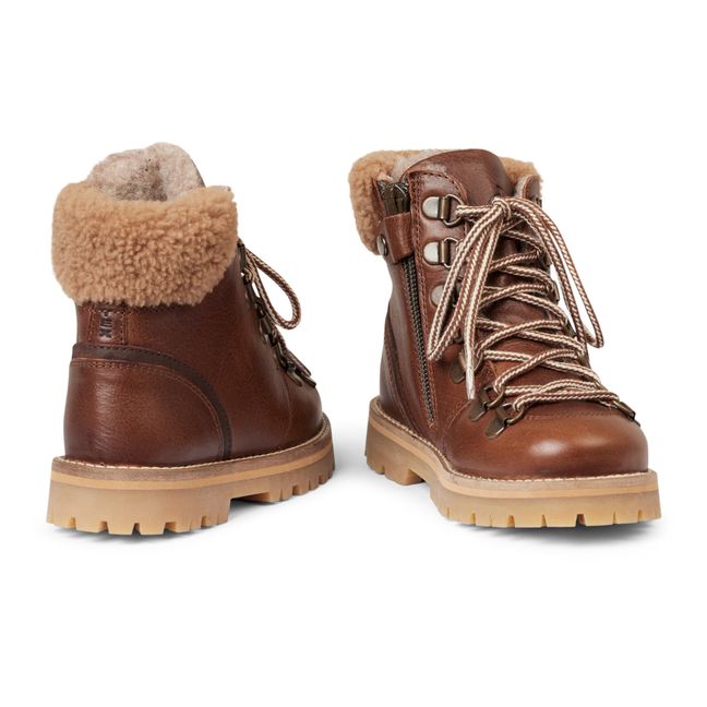 Winter Shearling Lined Boots  | Brown