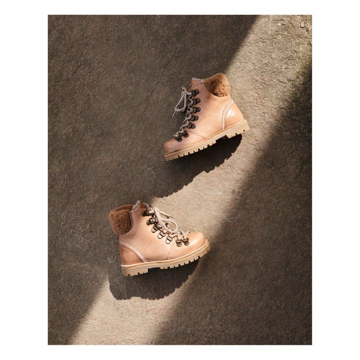 Winter Shearling Lined Boots | Beige- Product image n°2