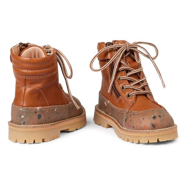 Rugged Boots Cognac-Farbe
