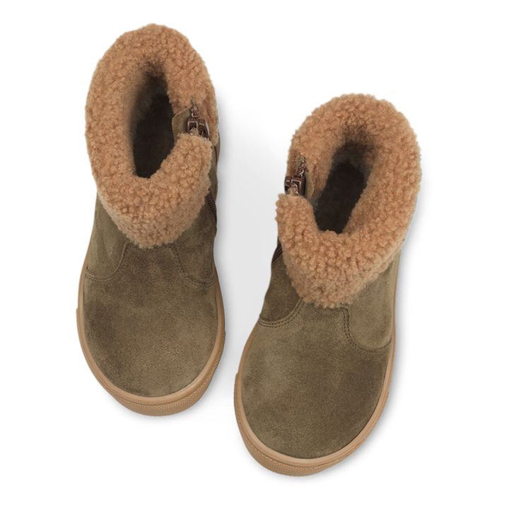 Gefütterte Boots Chubby Shearling Winter Wildleder | Khaki- Produktbild Nr. 2