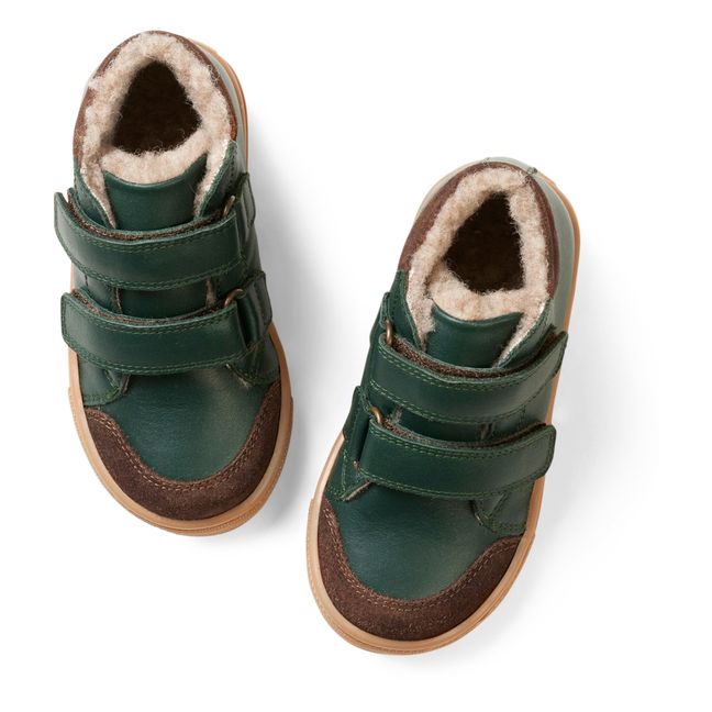 Scarpe da ginnastica con strap imbottite Toasty | Verde scuro