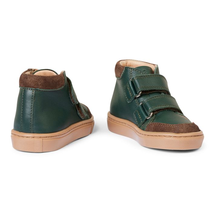 Zapatillas con velcro y forro Toasty | Verde Oscuro- Imagen del producto n°2