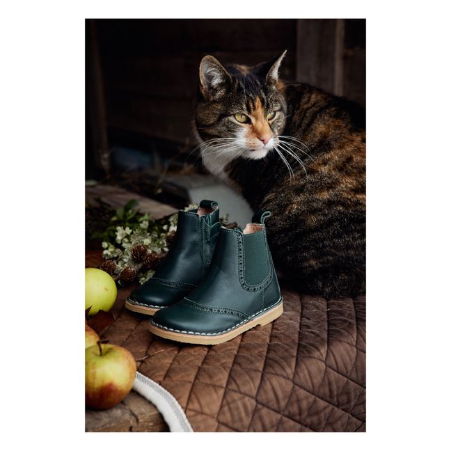 Chelsea Ankle Boots Verde Oscuro