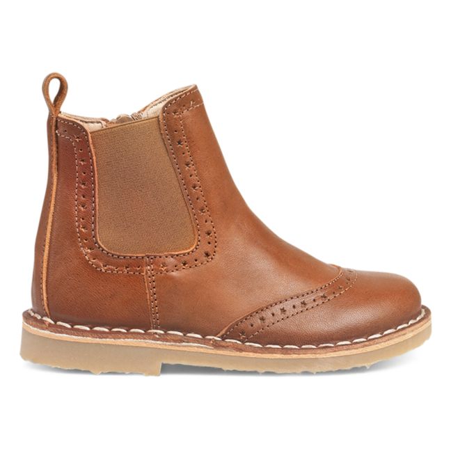 Chelsea Boots Stars Ankle | Cognac-Farbe