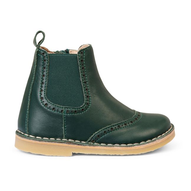 Chelsea Star Ankle Boots Verde Oscuro