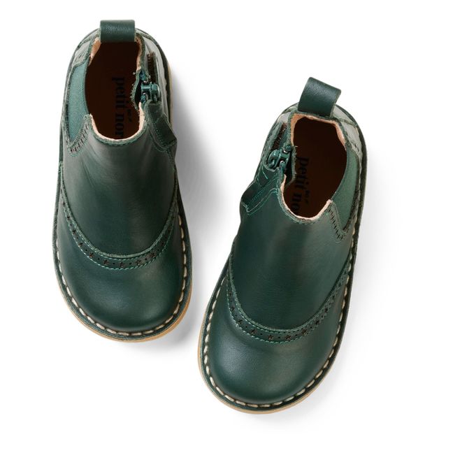 Chelsea Star Ankle Boots Verde Oscuro