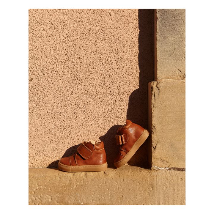 Botas de caña baja con velcro Kicks | Coñac- Imagen del producto n°4
