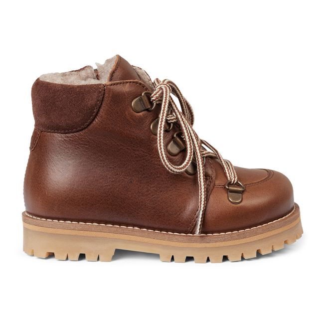 Winter Lace Fleece Lined Classic Boots | Brown