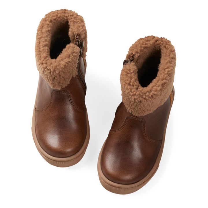 Winter Shearling Lined Chubby Boots Marrón- Imagen del producto n°2