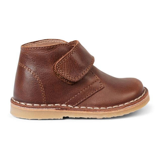 Halbstiefel mit Klettverschluss Desert | Braun
