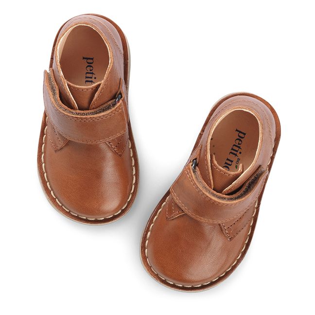 Desert Velcro Boots | Cognac