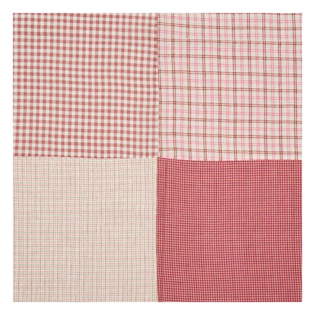 Patchwork Cotton Tablecloth Pink