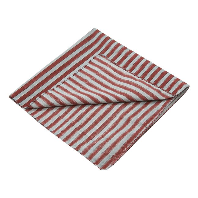 Tovaglioli da tavola, modello: Dewas, in cotone - Set di 4 | Blu marino