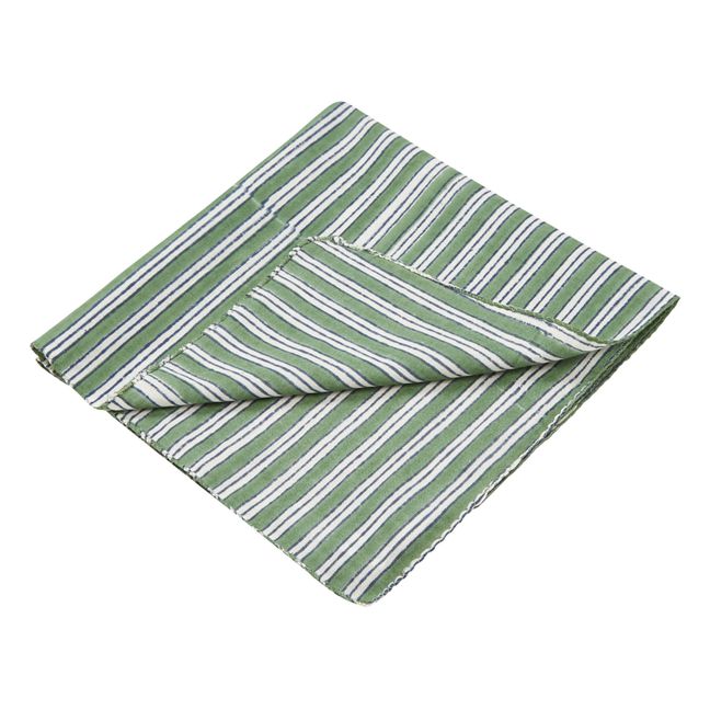 Serviette Dum Dum aus Baumwolle - 4er-Pack | Grün