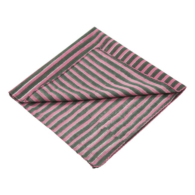 Serviette Bijapur aus Baumwolle - 4er-Pack | Rosa