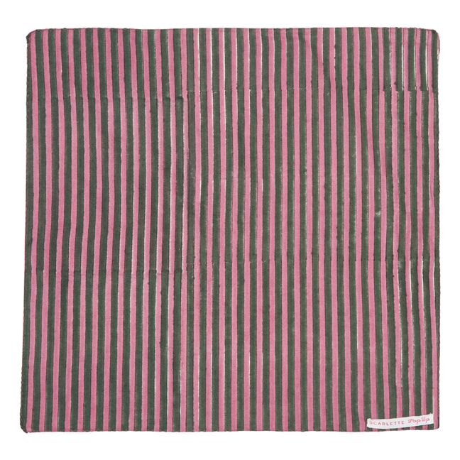 Bijapur Hand Printed Cotton Napkins - Set of 4 Pink