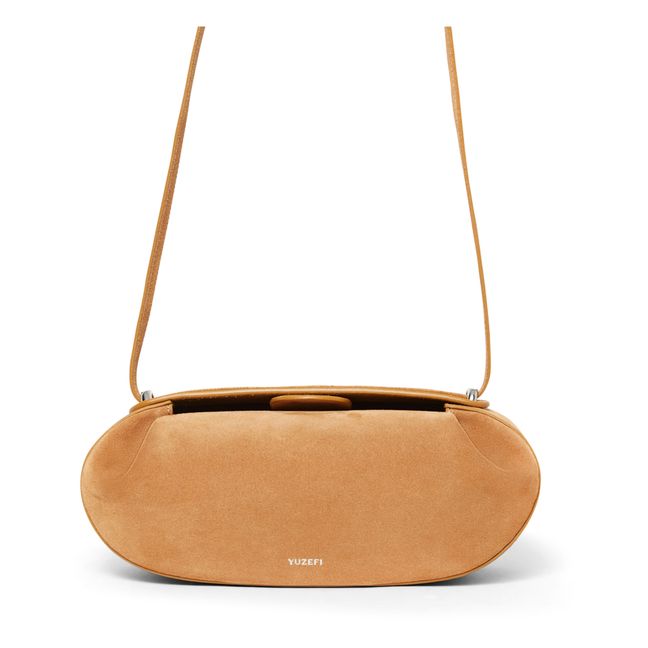Dinner Roll Leather Bag | Camel