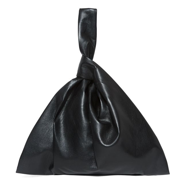 Jen Large Vegan Leather Bag | Schwarz