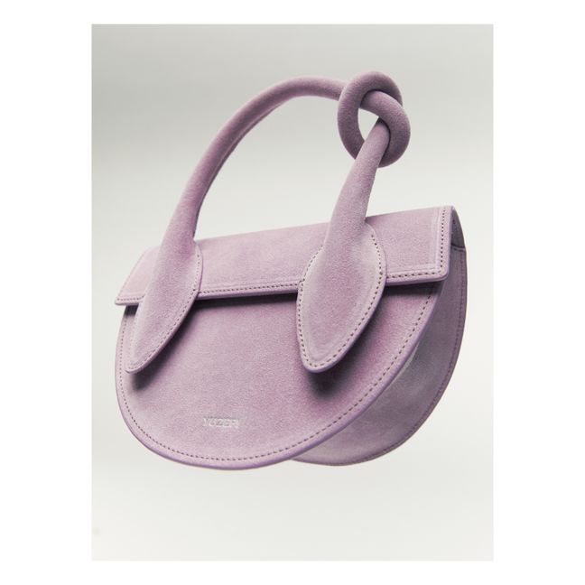 Mini Pretzel Suede Bag | Violett