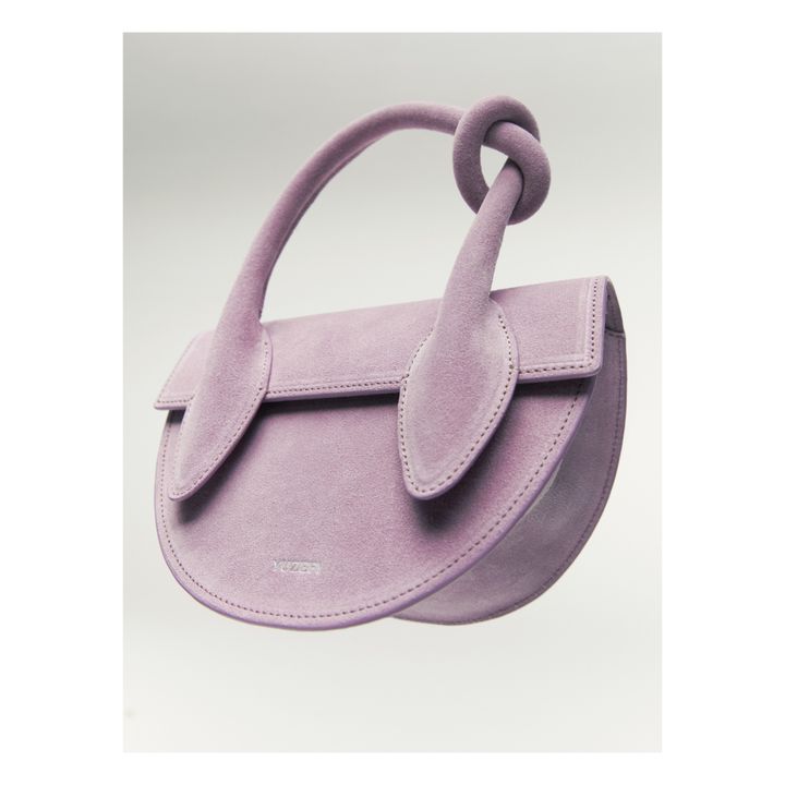 Mini Pretzel Suede Bag | Viola- Immagine del prodotto n°3