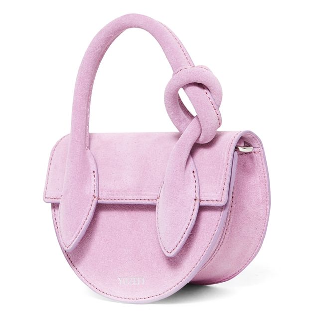 Mini Pretzel Suede Bag | Violett