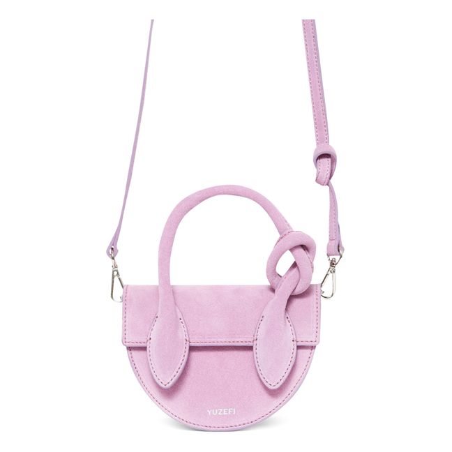 Mini Pretzel Suede Bag | Violeta