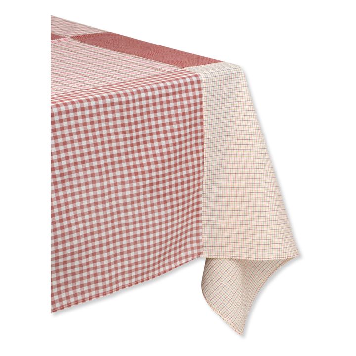 Patchwork Cotton Tablecloth | Rosa- Produktbild Nr. 0
