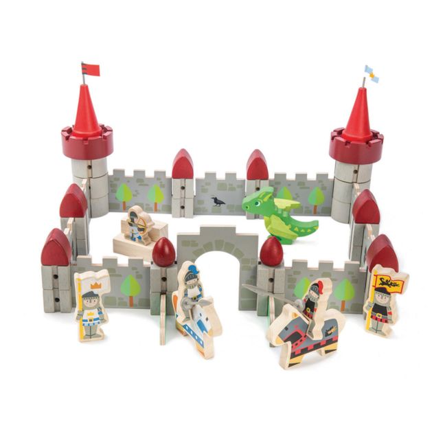 Wooden Dragon Castle and Accessories
