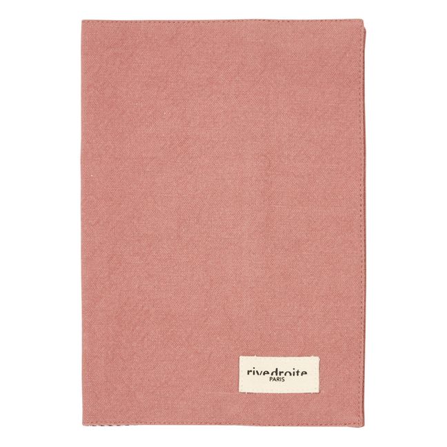 Protège carnet de santé Gabin en coton recyclé | Bois de rose