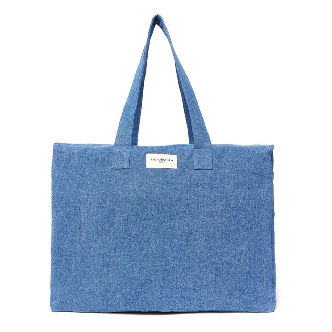 Sac 48h Elzevir en denim | Denim clair