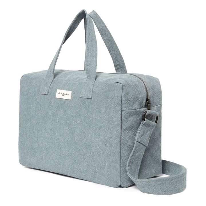 Sauval Recycled Cotton Overnight Bag | Grey Snow- Product image n°1