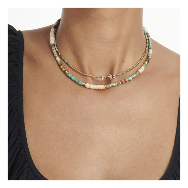Collier Romane V2 Turquoise | Bleu turquoise