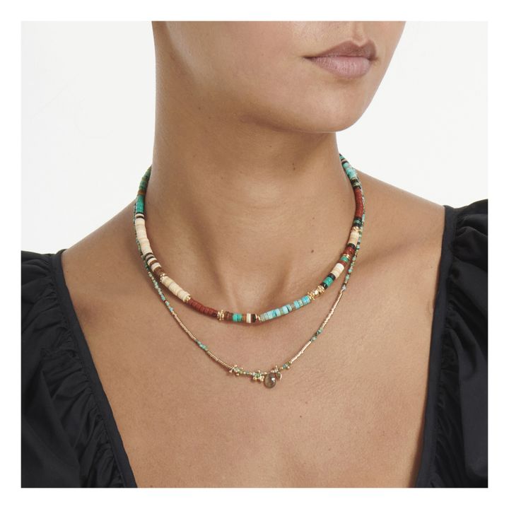 Romane V2 XL Turquoise Necklace | Turchese- Immagine del prodotto n°2