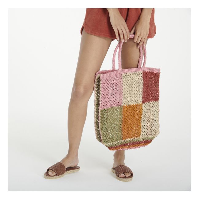 Sac Macramé Patchwork | Rose