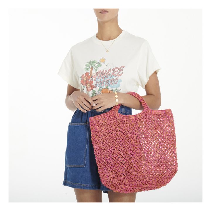 Macramé Shopping Bag | Orange- Product image n°1