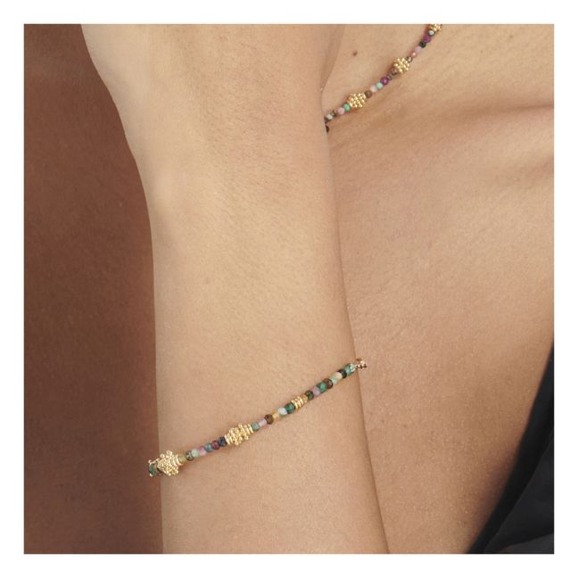 Bracelet Romane V6 Tourmalines | Doré