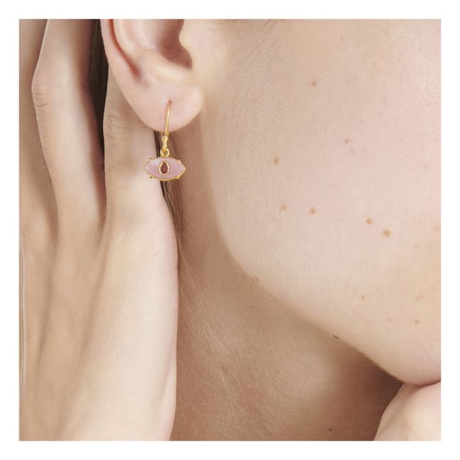 Ayin Pink Opal Earring Pink