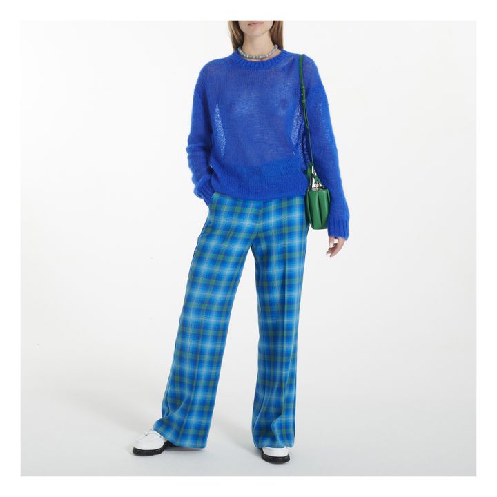 Mannish Tartan Wool Trousers Blau- Produktbild Nr. 2